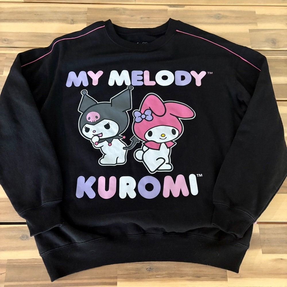 My melody & Kuromi pullover sweatshirt / sweater with piping